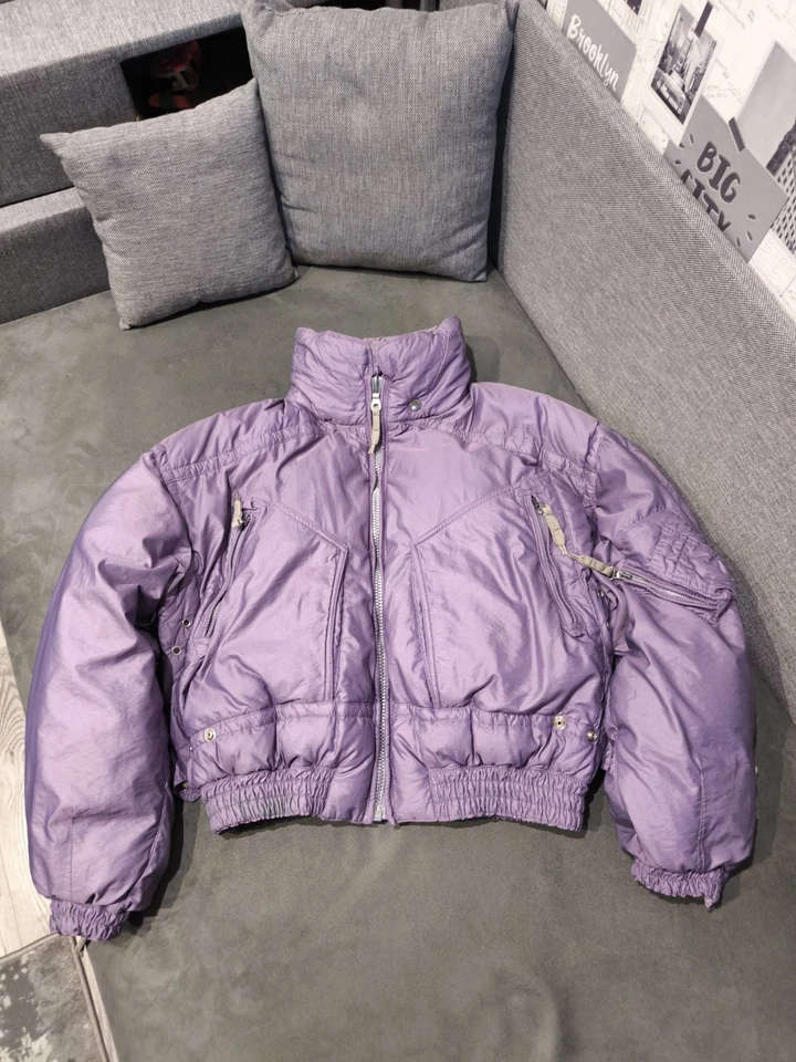 Chaqueta de plumón para mujer (1,S) Rsre Jet Set vintage bombardero premium Y2K RIRI   Foto 1 de 4