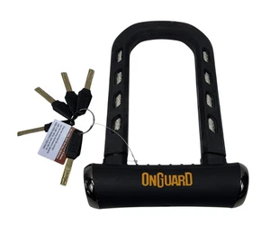OnGuard lucchetto a staffa RockSolid U-Lock smerigliatrice angolare resistente antifurto - Foto 1 di 6