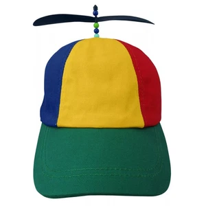 Adult Propeller Beanie Hat Clown Costume Baseball Helicopter Copter Cap - Bild 1 von 6