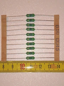 10 RESISTORE A FILO 2 WATT 47 OHM DIMENDIONI RIDOTTE - Foto 1 di 2
