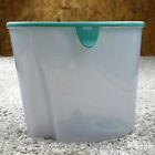 Tupperware Storage Cereal Dry Food Keeper Container White Teal Blue with Lid