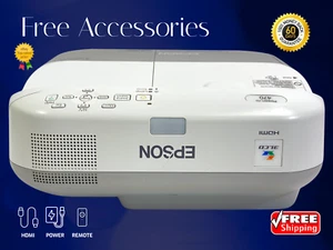 Epson 3LCD Projector 2600 ANSI Ultra Short Throw HD HDMI - Accepts 4K Signal - Picture 1 of 11