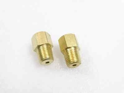 2x PC Huile Jauge de Pression Adaptateur Laiton Pour Ford 3600 Tracteurs #16-19 - Photo 1/4