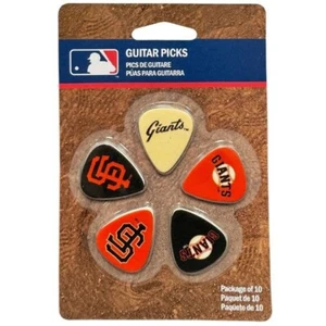 Pack of 10 SF San Francisco Giants MLB Baseball Guitar Picks CA Free Shipping! - Picture 1 of 1
