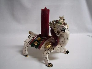 Vintage Candle Holder Centerpiece Heather Goldmine Collectibles Blue Sky USA b23 - Picture 1 of 6