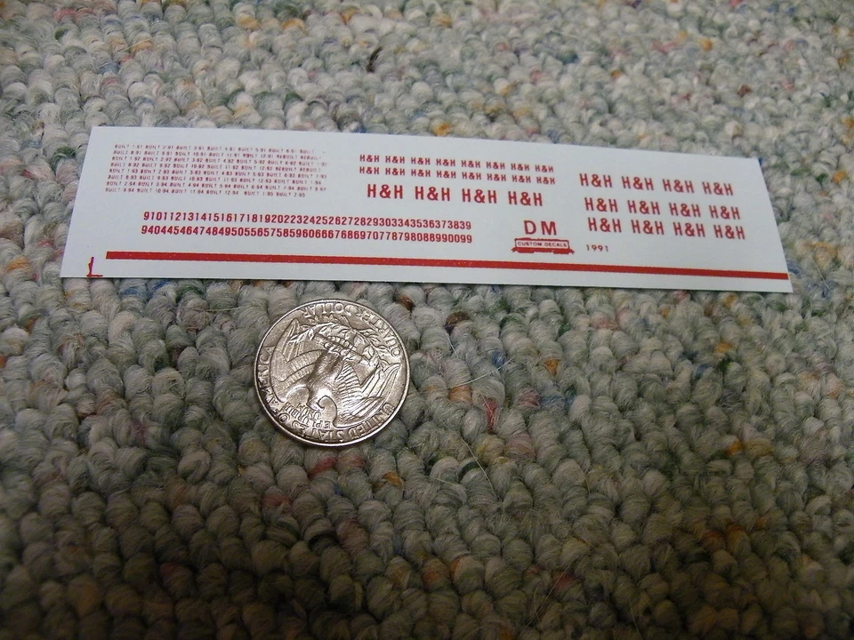 Herald King decals HO H and H red    ZZ326 - Image 1 of 1