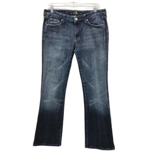 7 for All Mankind Jeans Women Bootcut Medium Wash Size 31 Pants - Picture 1 of 8