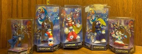 MEGAMAN ROCKMANX  Keychain Set of 5- Capcom Cover