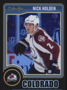 2014-15 O-Pee-Chee Black Rainbow #142 Nick Holden /100