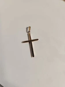 Vintage 10k Yellow Gold Cross Pendant 0.5gr - Picture 1 of 4