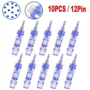 10PCS Derma Needles Replacement For 12 Pin Micro Needle Cartridge Tips NEW - Picture 1 of 11