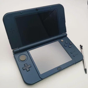 New Nintendo 3DS XL LL Metallic Blue Console Stylus   USED - Picture 1 of 9