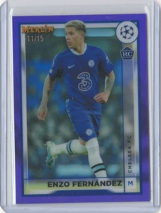 2023 Topps Merlin #147 Enzo Fernandez Purple Refractor /15 RC - Picture 1 of 2