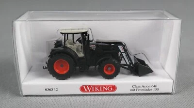 WIKING 036312/0363 12 (H0,1:87)  Claas Arion 640 mit Frontlader 150 schwarz NEU! - Bild 1 von 4
