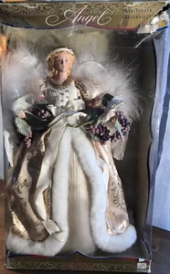16” Genuine Porcelain Angel Tree Topper Centerpiece 1999 #72199 Camellia Garden - Picture 1 of 8