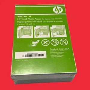 HP Vivid Photo Paper 4 x 6" MATTE for Express & Microlab printers 180 sheets NEW - Picture 1 of 3