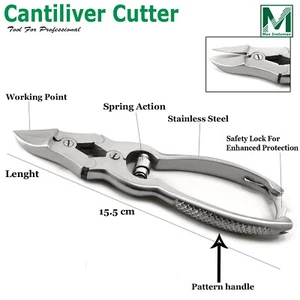 Fußpflege Schwerlast Dicke Nägel Freischwinger Nagelzange Clipper Cutter Chiropody - Bild 1 von 2