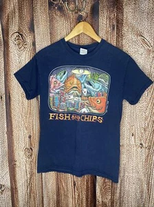 T-Shirt Fish and Chips Ray Troll Größe Small 2008 Ray Troll - Bild 1 von 3