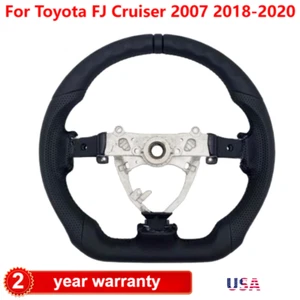 For Toyota FJ Cruiser 2007 2018-2020 new 3D Black Ring Sports Steering Wheel - Picture 1 of 4
