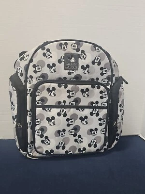 Mochila Cabeza Mickey Mouse Bebé Bolsa de Pañales Negro Blanco Disney  Foto 1 de 3