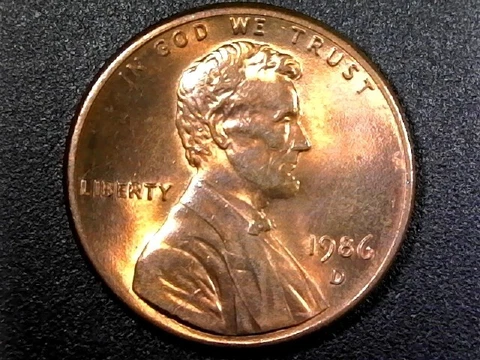 1986 D Lincoln Memorial Cent Cover