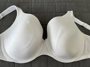 Cacique Bra 40F 40 F White Lightly Lined Full Coverage New NWOT - Picture 1 of 5