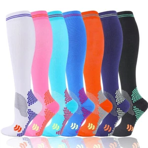3X Compression Socks Relief Unisex Stockings Graduated Support 20-30mmHg 3colors - Picture 1 of 13