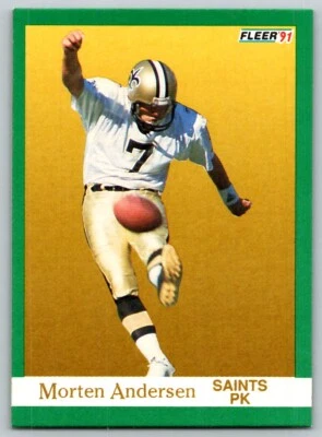 1991 FLEER MORTEN ANDERSEN NEW ORLEANS SAINTS #291 - Image 1 of 2