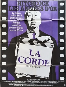 HITCHCOCK/LA CORDE/ROPE/AFFICHE 120X160 CM/JAMES STEWART/FRENCH POSTER/1948 - Picture 1 of 1