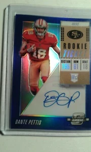 2018 Dante Pettis Optis Blue Contender Auto RC / 25 $34.99 - Picture 1 of 1