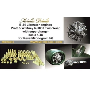 Metallic Details MDR4803 Scale kit 1:48 B-24 Liberator. Engines (Revel/Monogram) - Picture 1 of 24