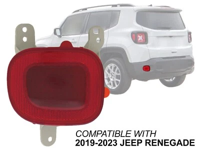 Reflector de parachoques trasero Jeep Renegade 2019-2023 lado izquierdo del conductor 68489457AA Foto 1 de 4