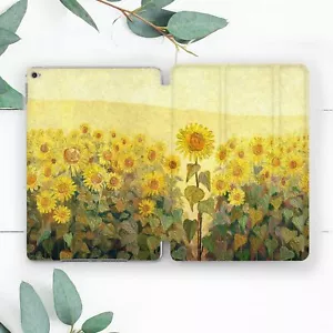 Sunflowers Yellow Flowers Floral Case For iPad 10.2 Pro 12.9 11 9.7 Air 4 5 Mini - Picture 1 of 6