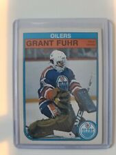 1982/83 O-Pee-Chee OPC GRANT FUHR Edmonton Oilers Rookie card RC #105 ! Oilers !