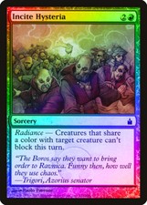 Incite Hysteria FOIL Ravnica: City of Guilds NM Red Common MAGIC CARD ABUGames