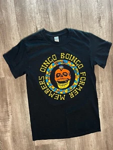 Oingo Boingo Former Members T Shirt Black T-Shirt Screen Printed Skull Dead Man - Picture 1 of 7