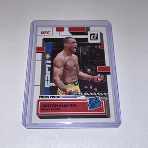 2023 Panini Donruss UFC Jailton Almeida Purple PressProof RC Rated Rookie #218