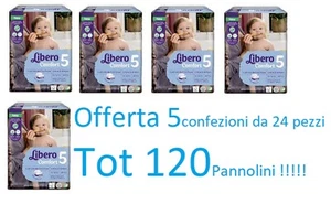 Pannolini Libero Comfort 4 per Bambini 10-14kg - 26 Pezzi Offerta 5 confezioni - Foto 1 di 3