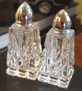 Vintage Kristall Salz & Pfefferstreuer  - Bild 1 von 2