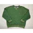 Vintage Y2K Tommy Hilfiger Distressed Crewneck Sweatshirt Large