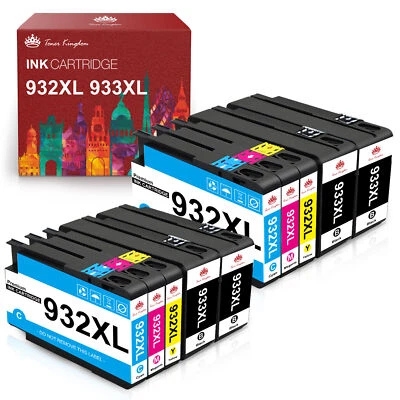 Premium 932 XL 933 XL Ink Cartridges for HP OfficeJet 7612 6700 7110 6600 lot - Image 1 of 4