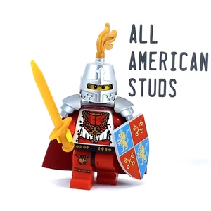 LEGO Castle Lion King Minifigure Rare BAM Shield 10223 Medieval Knight 7188 - Picture 1 of 7