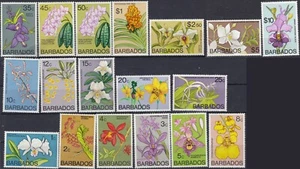 Barbados 1974-77 Orchids Complete Set S-396-411 MNH VF+ - US-Seller - Picture 1 of 1