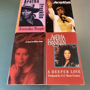 Aretha Franklin CASSETTE LOT A Deeper Love Everday People A Rose Is Still Rose - Picture 1 of 9