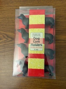 WEINER DOG Corn Cob Holder 4 Sets - Picture 1 of 2