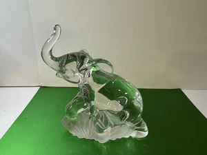 FIGURINA LENOX 1995 CLASSICS FINE CRYSTAL "ELEFANTE IN PIEDI" - Foto 1 di 13