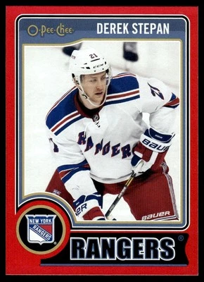 2014-15 O-Pee-Chee Red Derek Stepan New York Rangers #161 - Image 1 of 2