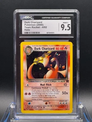CGC 9,5 COMO NUEVO+ ✨ - Dark Charizard 4/82 Team Rocket Holo Foto 1 de 2