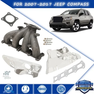 Colector de escape con junta para Jeep Compass L4 2,4 L y L4 2,0 L 2007 2008-2017 Foto 1 de 4