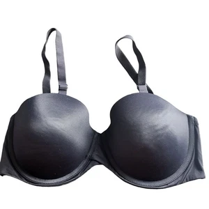 Maidenform Bra 38D Womens Black Padded Underwired Adjustable Straps - Foto 1 di 10